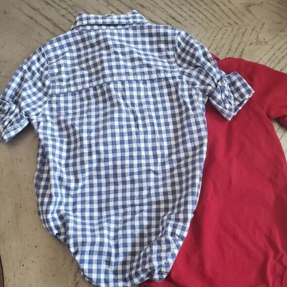 2 b'gosh collared onesies  9-12months. Never Worn. - Picture 5 of 6